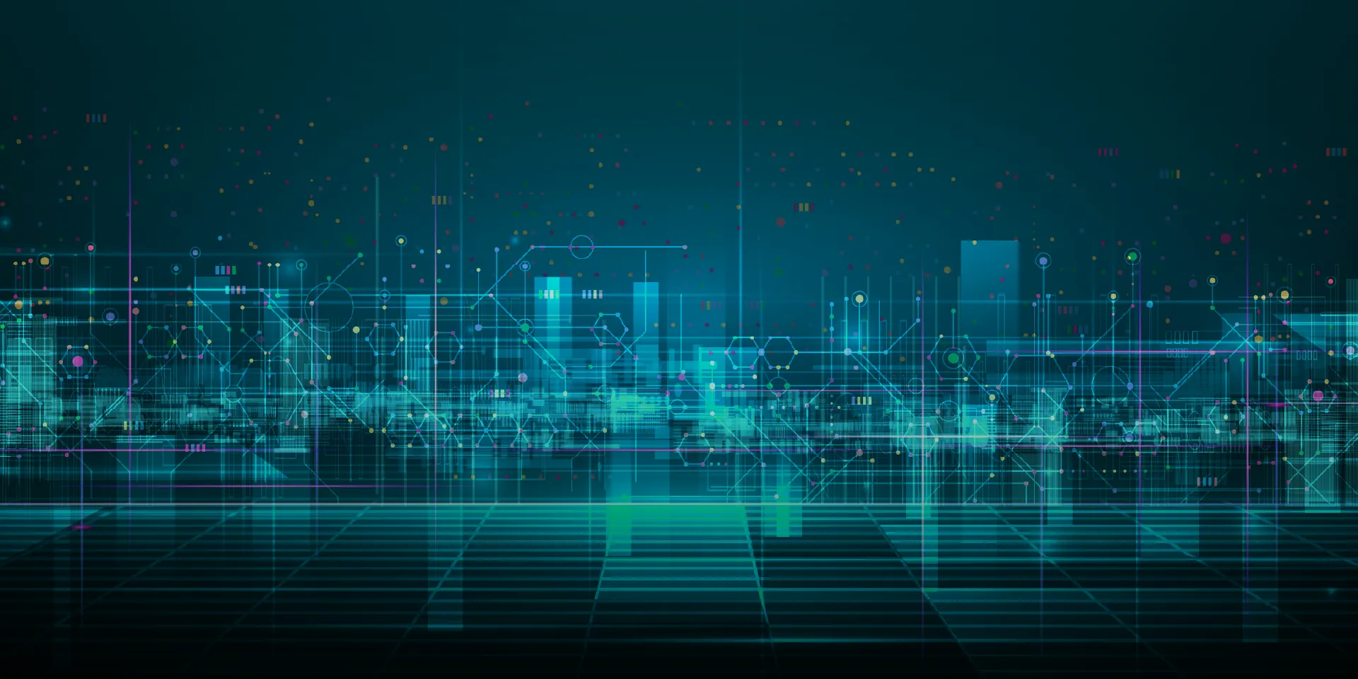 Illustrated cityscape